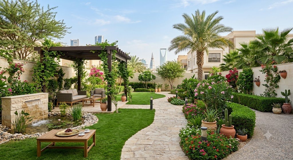 تنسيق حدائق حي الملز بالرياض لتقديم أفضل خدمات تصميم وتنسيق الحدائق باحترافية وإبداع